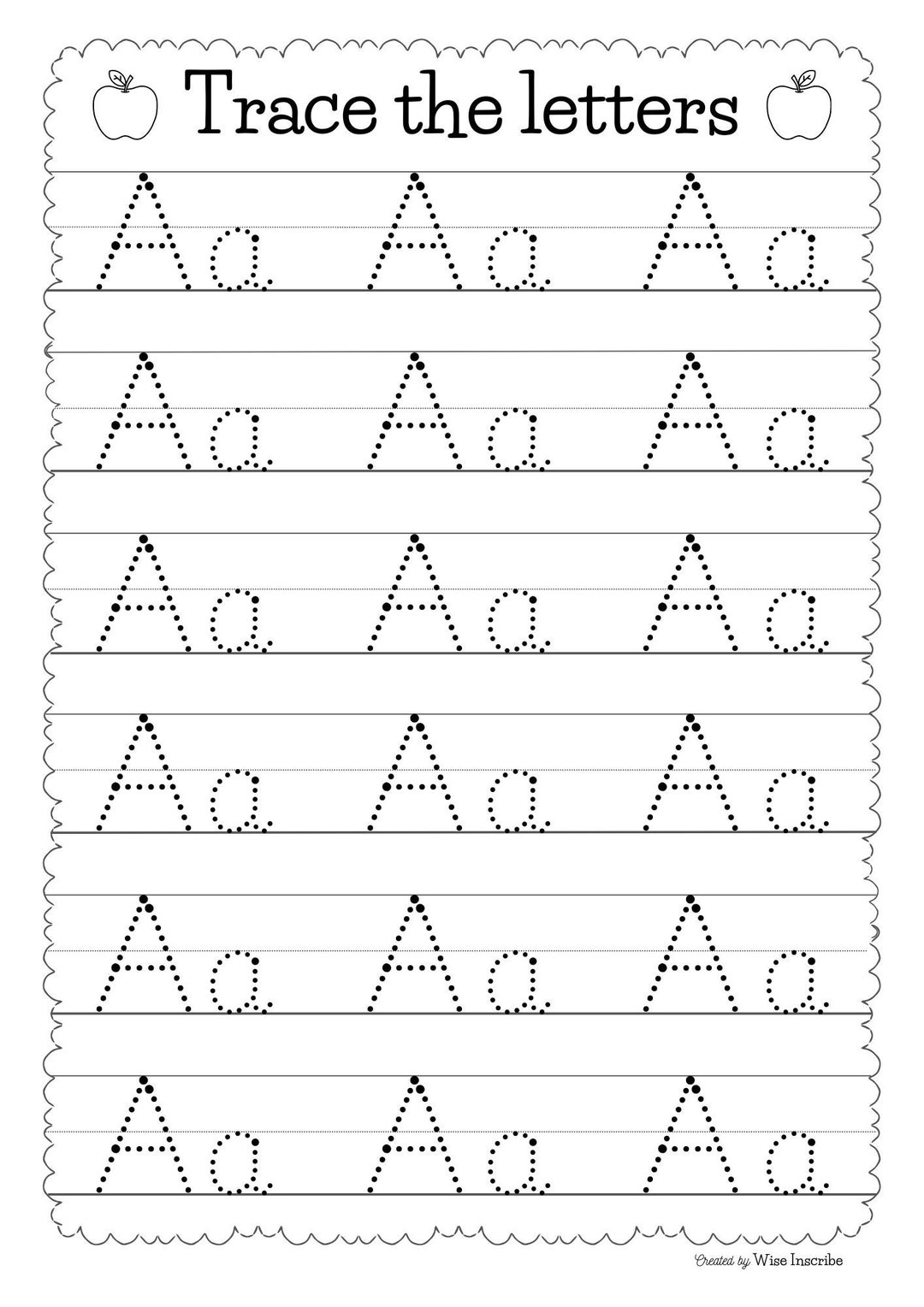 Buy Alphabet Tracing Worksheets ABC Practice Preschool Resources Printable Online In India Etsy