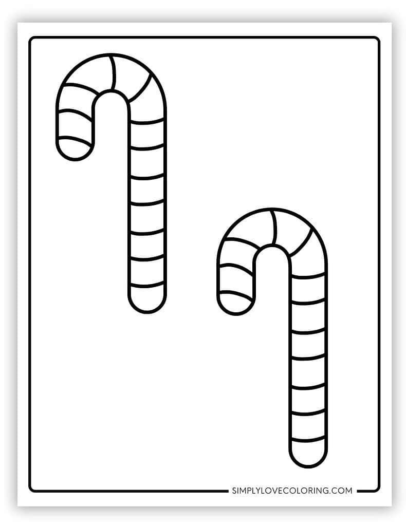 Candy Cane Templates Free PDF Printables Simply Love Coloring