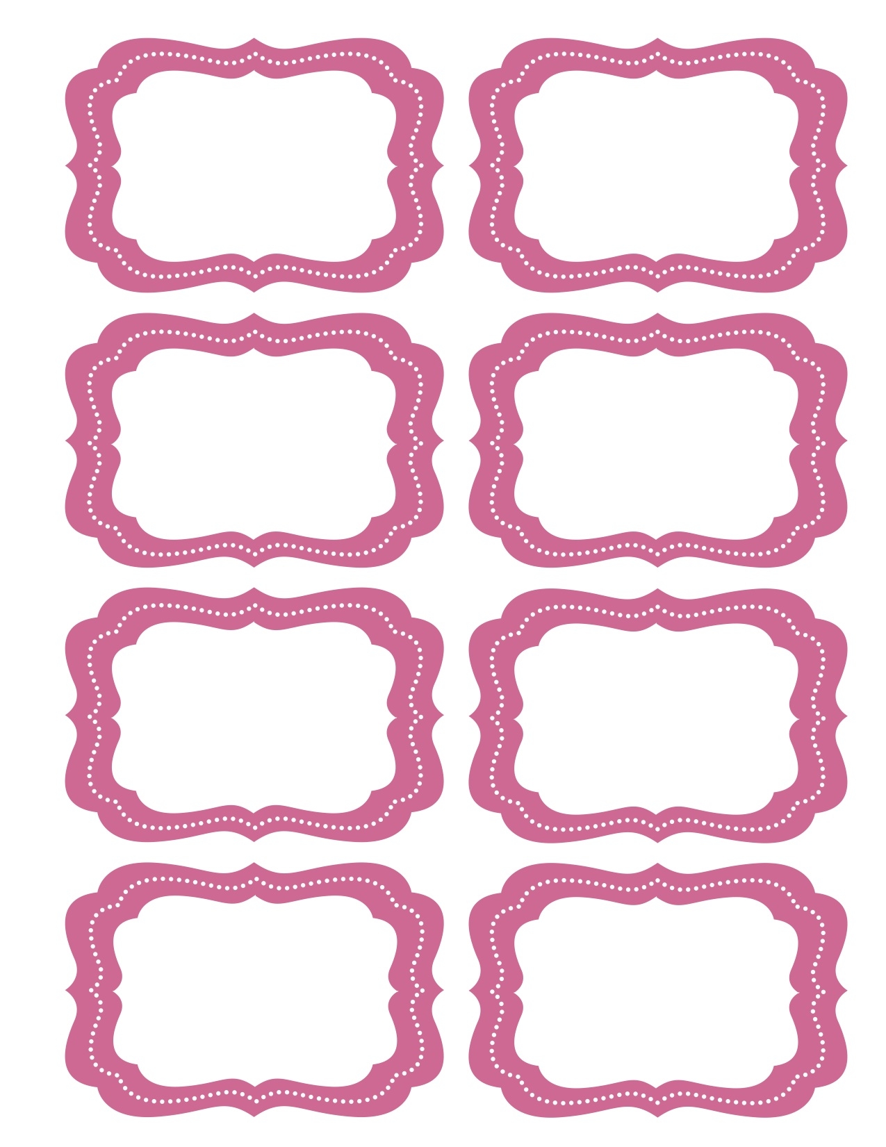 free printable label templates