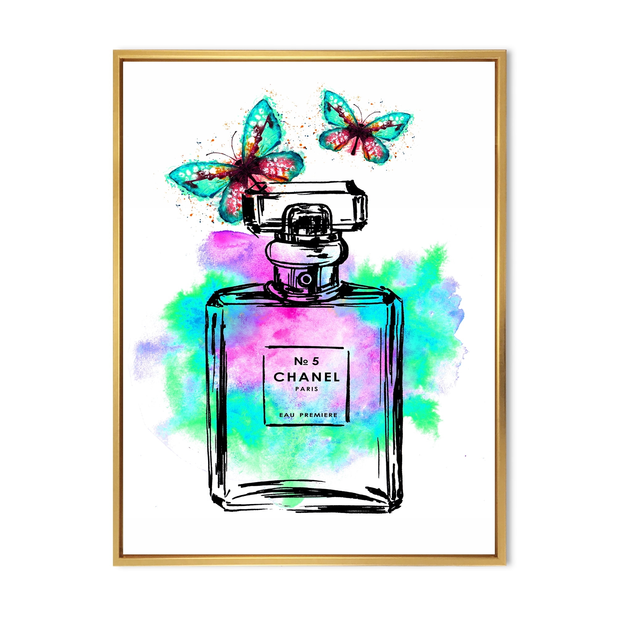Chanel Perfume Chanel Five Canvas Wall Art Walmart