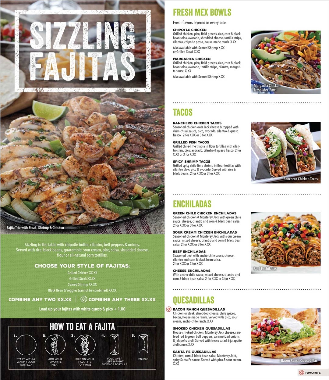 printable chili's menu with prices