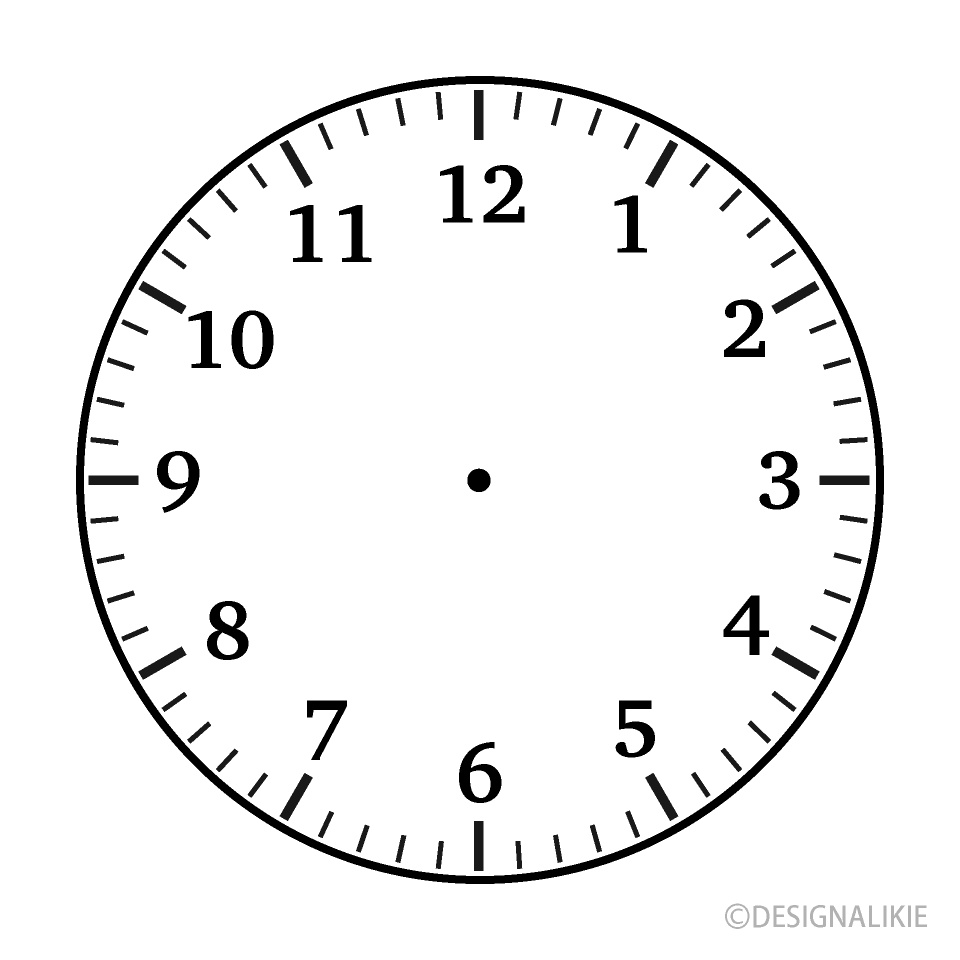 Clock Face Clip Art Free PNG Image Illustoon