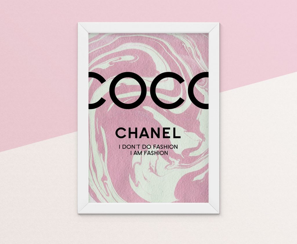 template free free printable chanel wall art