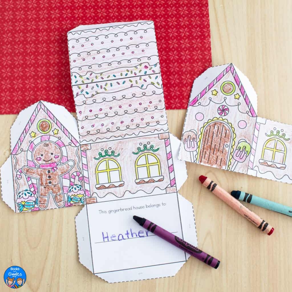printable gingerbread house template