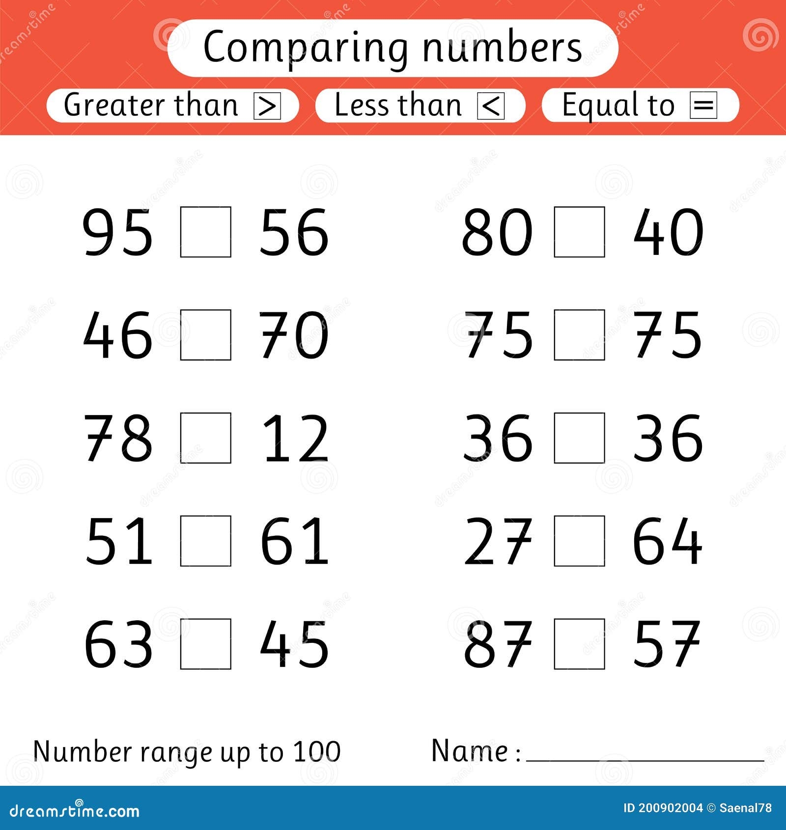 greater than smaller than worksheets