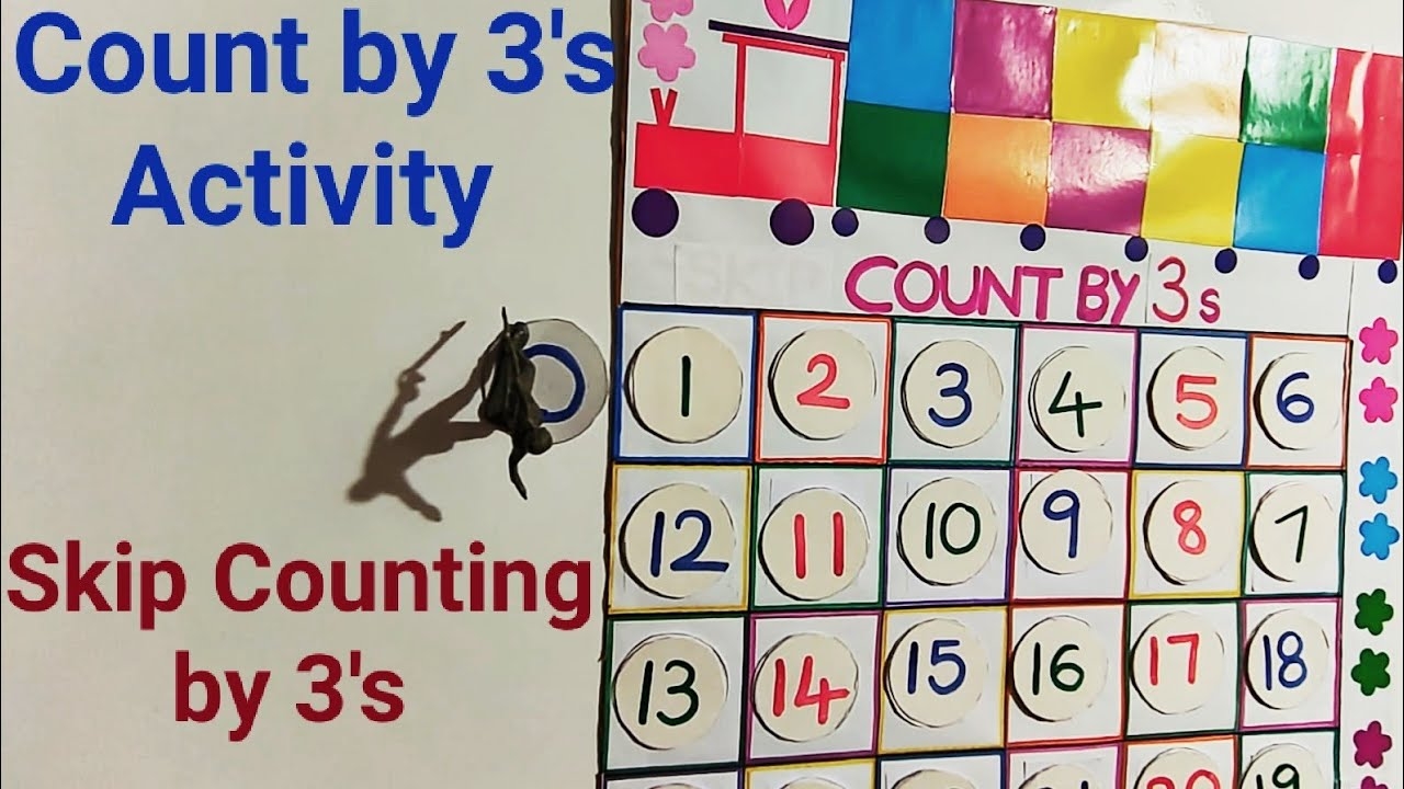 Countby3 s Skip Counting By 3 s TLM Kindergarten Hands On Learning Activity YouTube