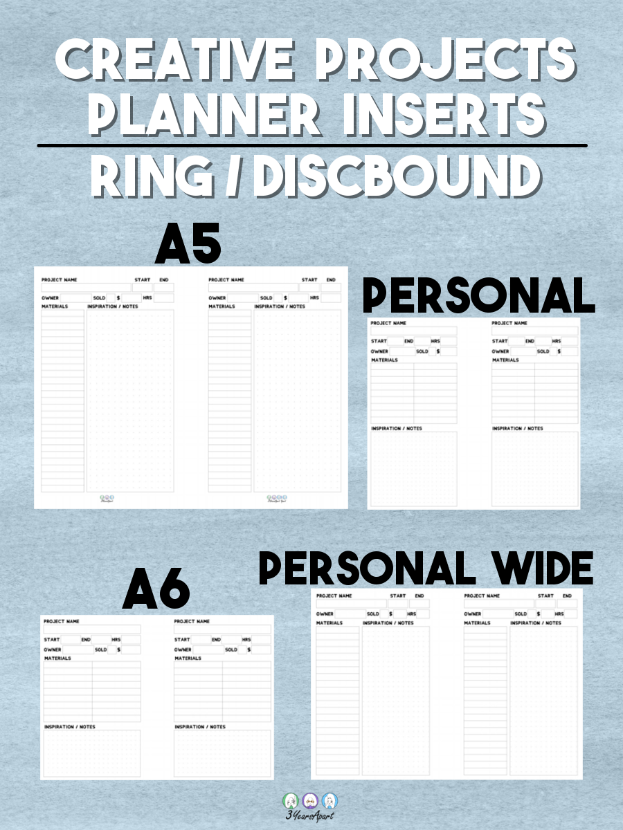 planner inserts printable
