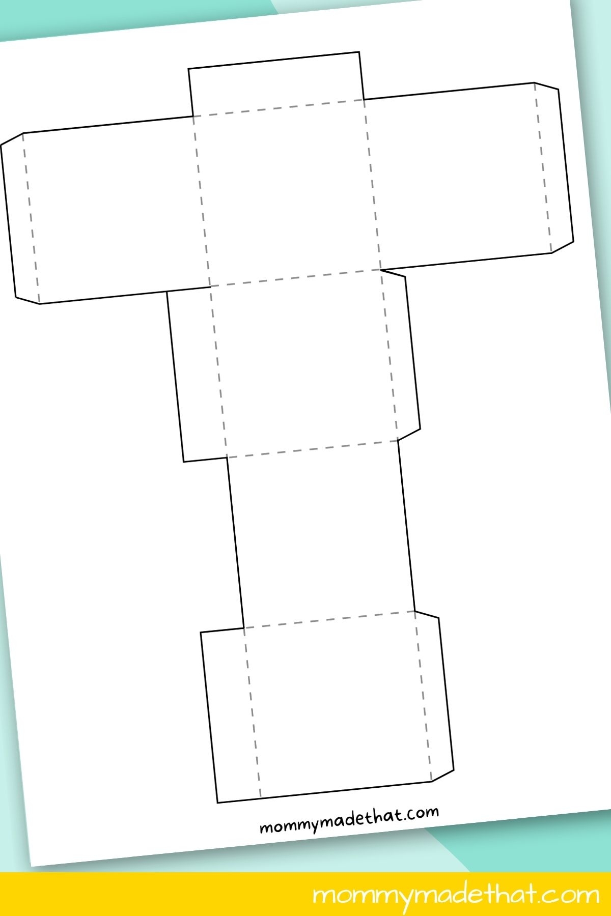 cube shape template printable