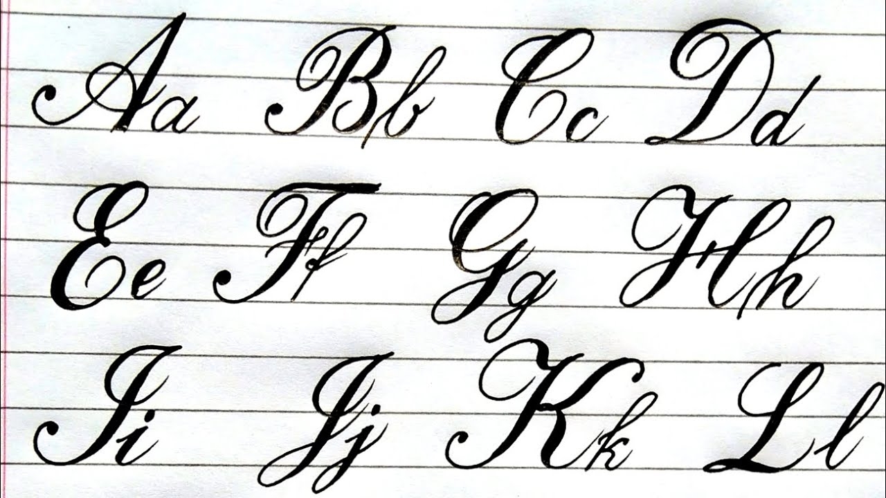 Cursive Writing A To Z Capital And Small Cursive Writing For Beginners YouTube