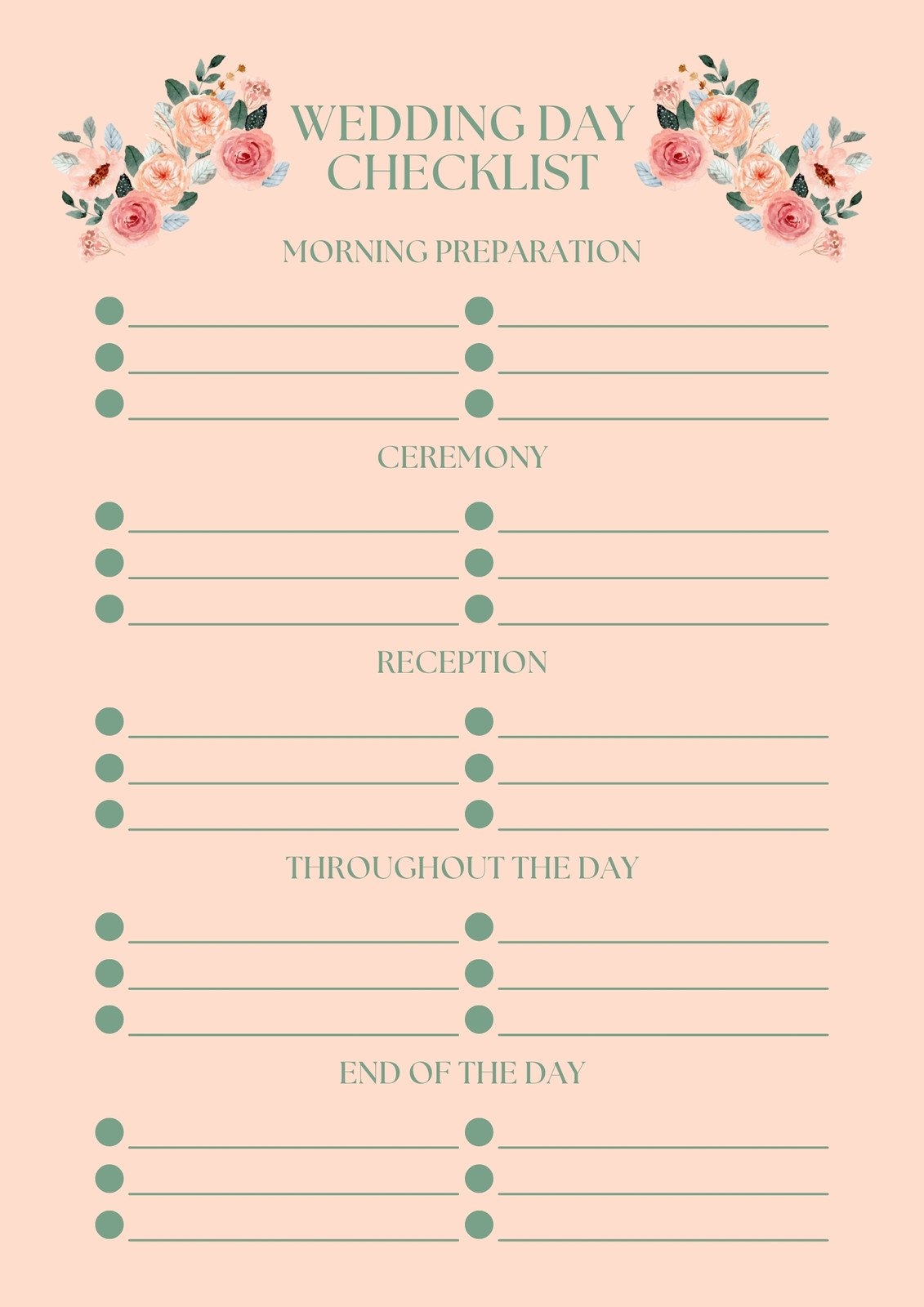 Customize 186 Wedding Checklists Templates Online Canva
