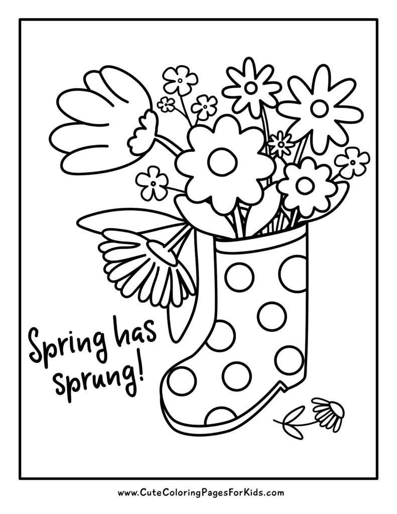 Cute Spring Coloring Sheets Printable Free Spring Colouring Pages Easy Printable Downloads Hobbycraft