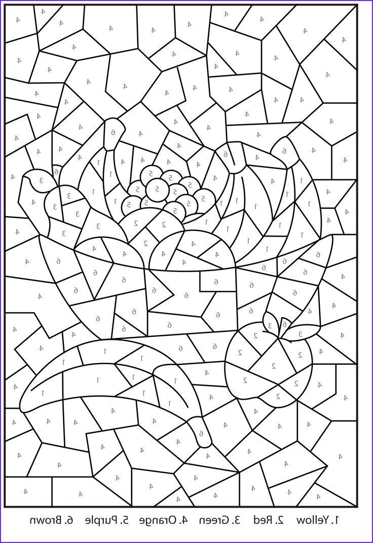 printable color by number pages