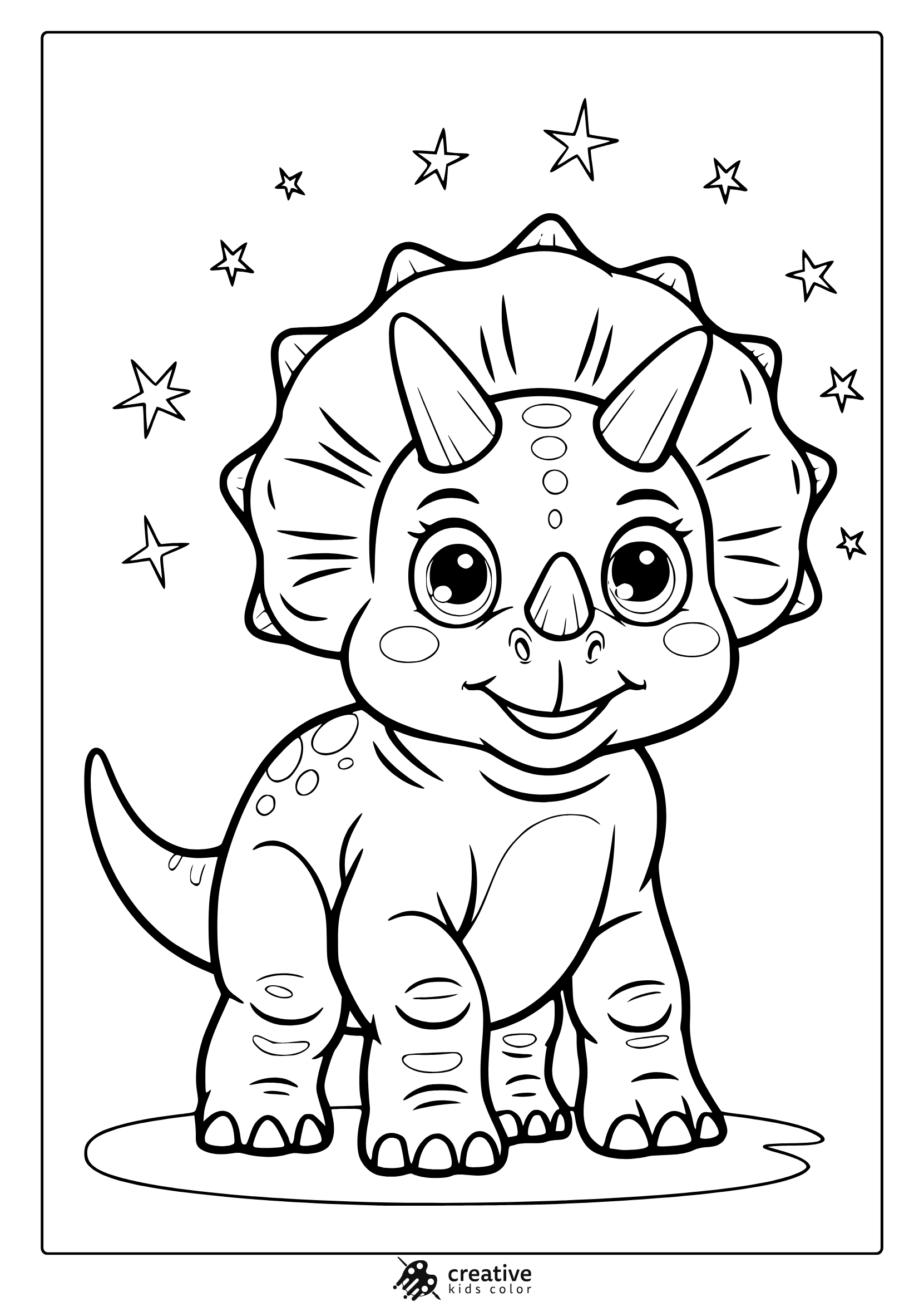 Dinosaur Coloring Pages 20 Free Printable PDF
