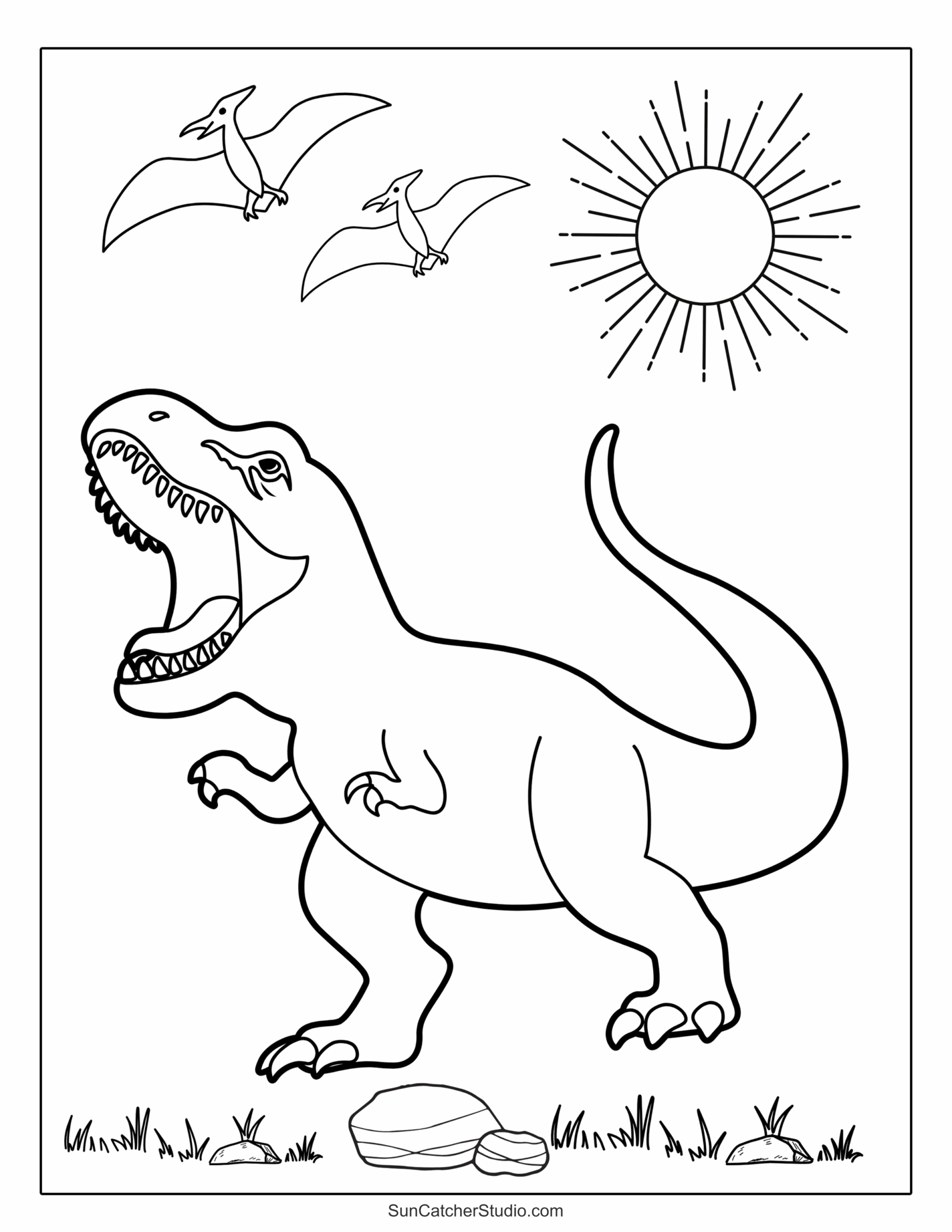 Dinosaur Coloring Pages And Coloring Sheets Free Printables Monograms Design Tools Patterns DIY Projects