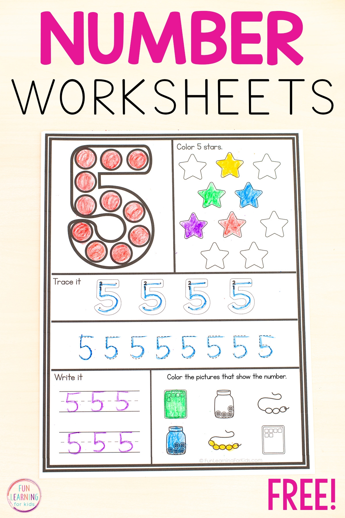 Dot The Number Worksheets