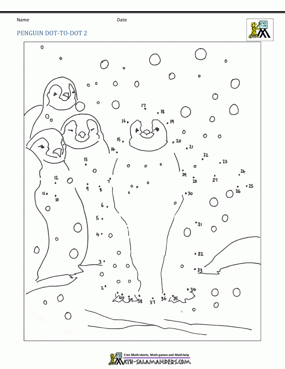 join the dots printable