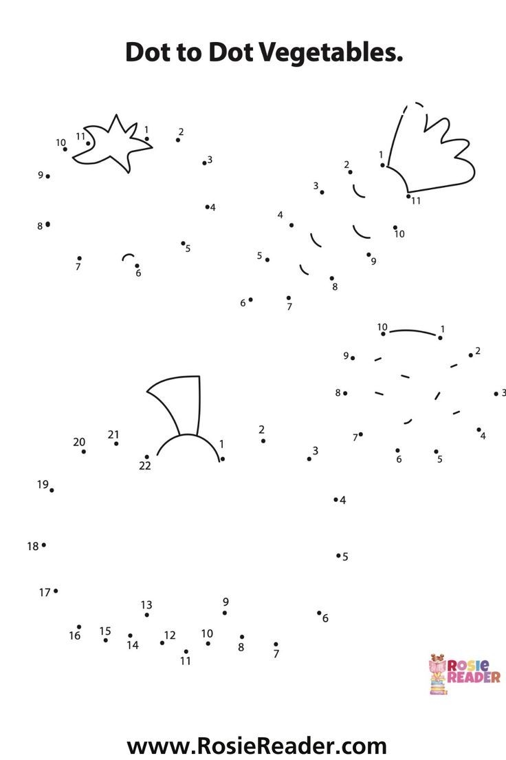 Dot To Dot Vegetables