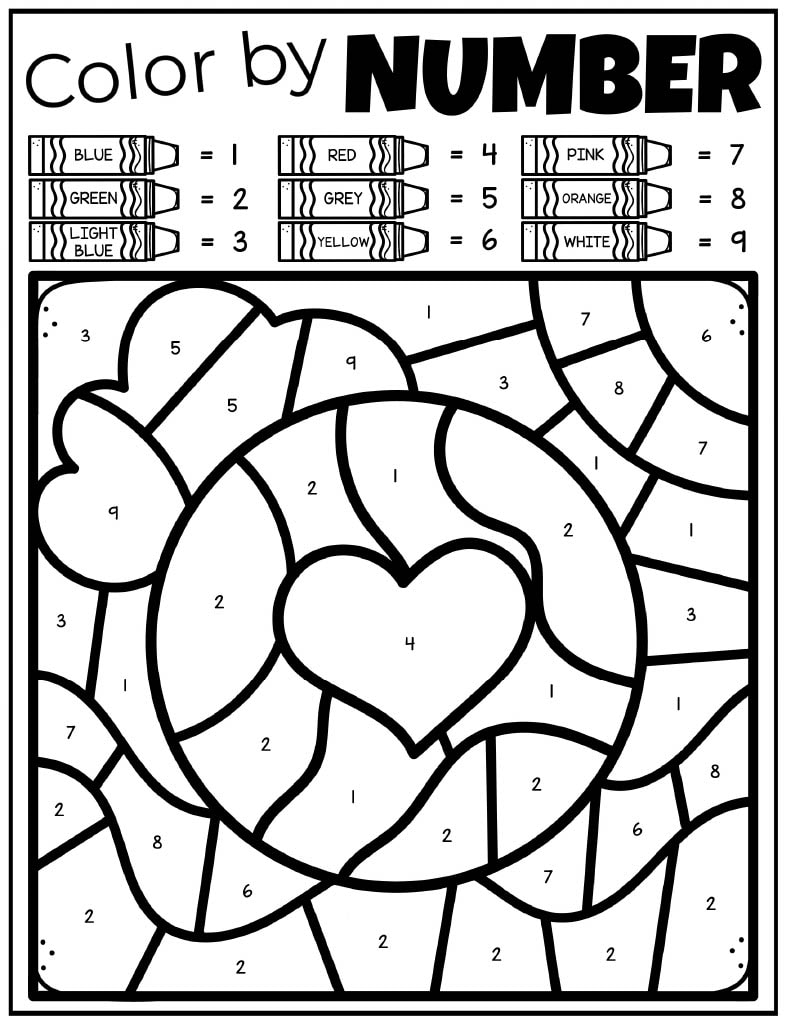 Earth Day Color By Number Kids Activity Zone