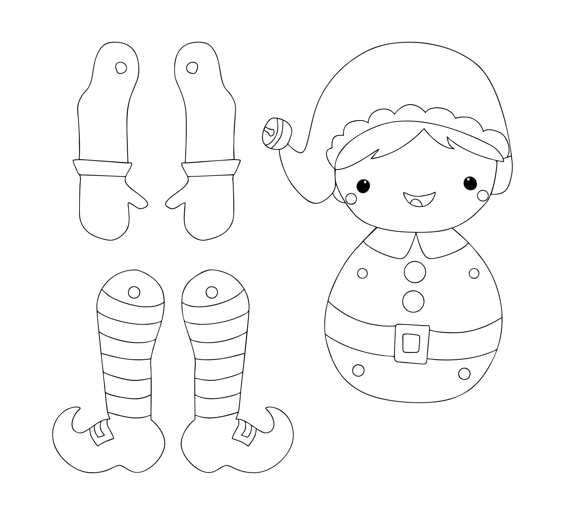 Elf Christmas Templates 17 Free PDF Printables Printablee