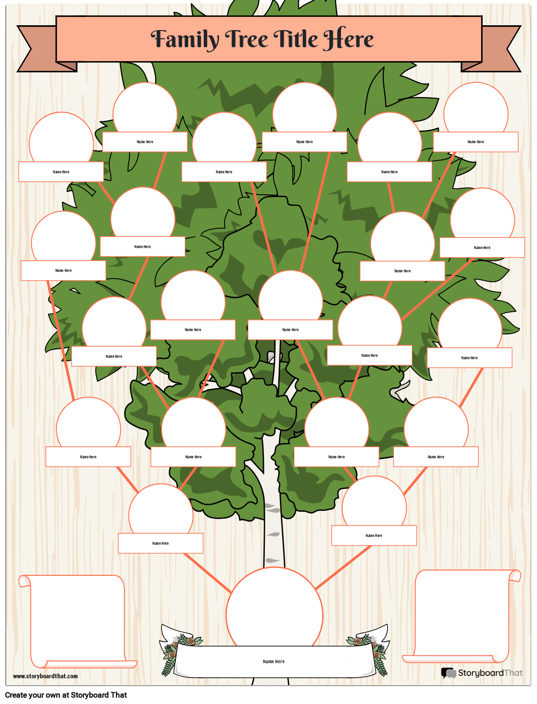 family tree templates printable