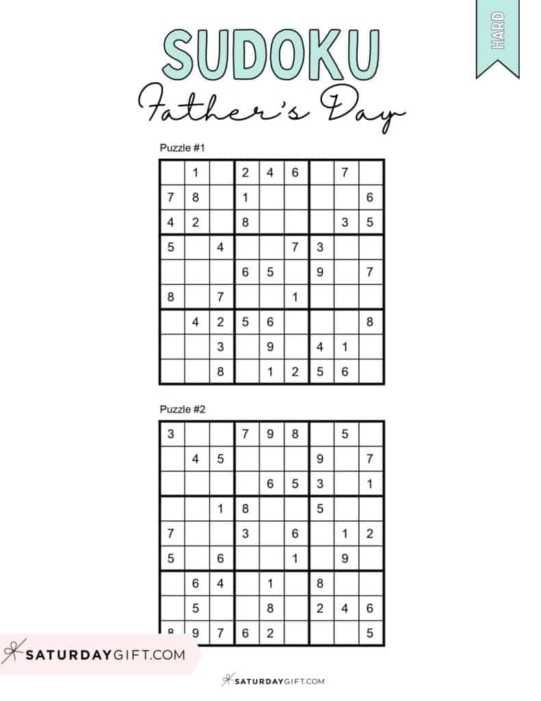 free printable sudoku