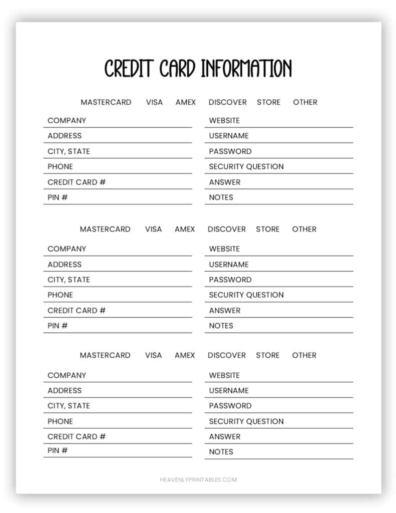 Final Wishes Planner Free PDF Printable Heavenly Printables