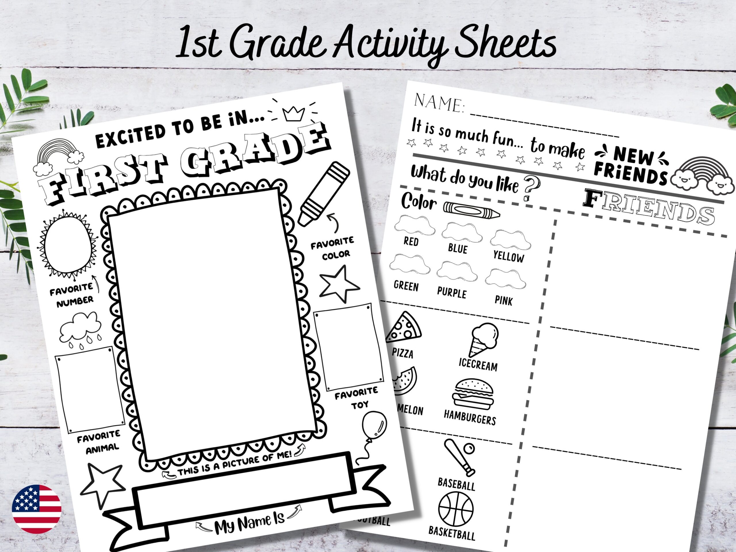 1st grade activity sheets 1st grade activity sheets