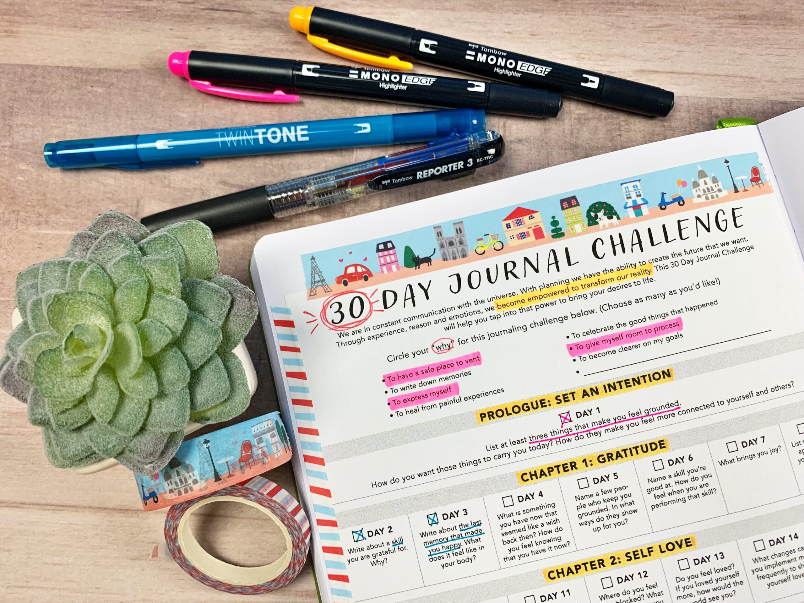 Five Passion Planner Printables To Use With The Creative Notetaking Kit Tombow USA Blog