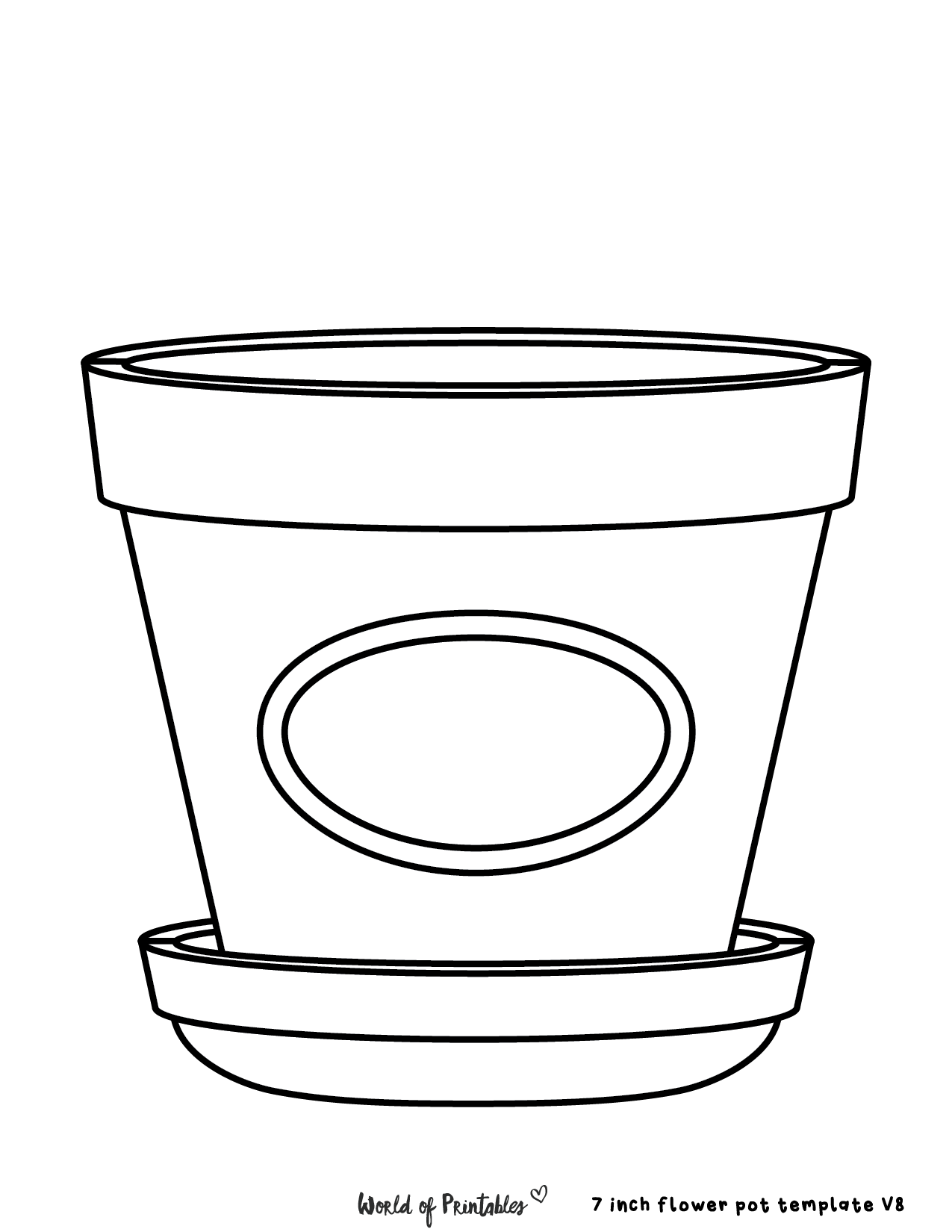Flower Pot Template To Print Free Flower Pot Template To Print Flower Pot Template Printable NextInvitation Templates Free Printable Flower Pot Template