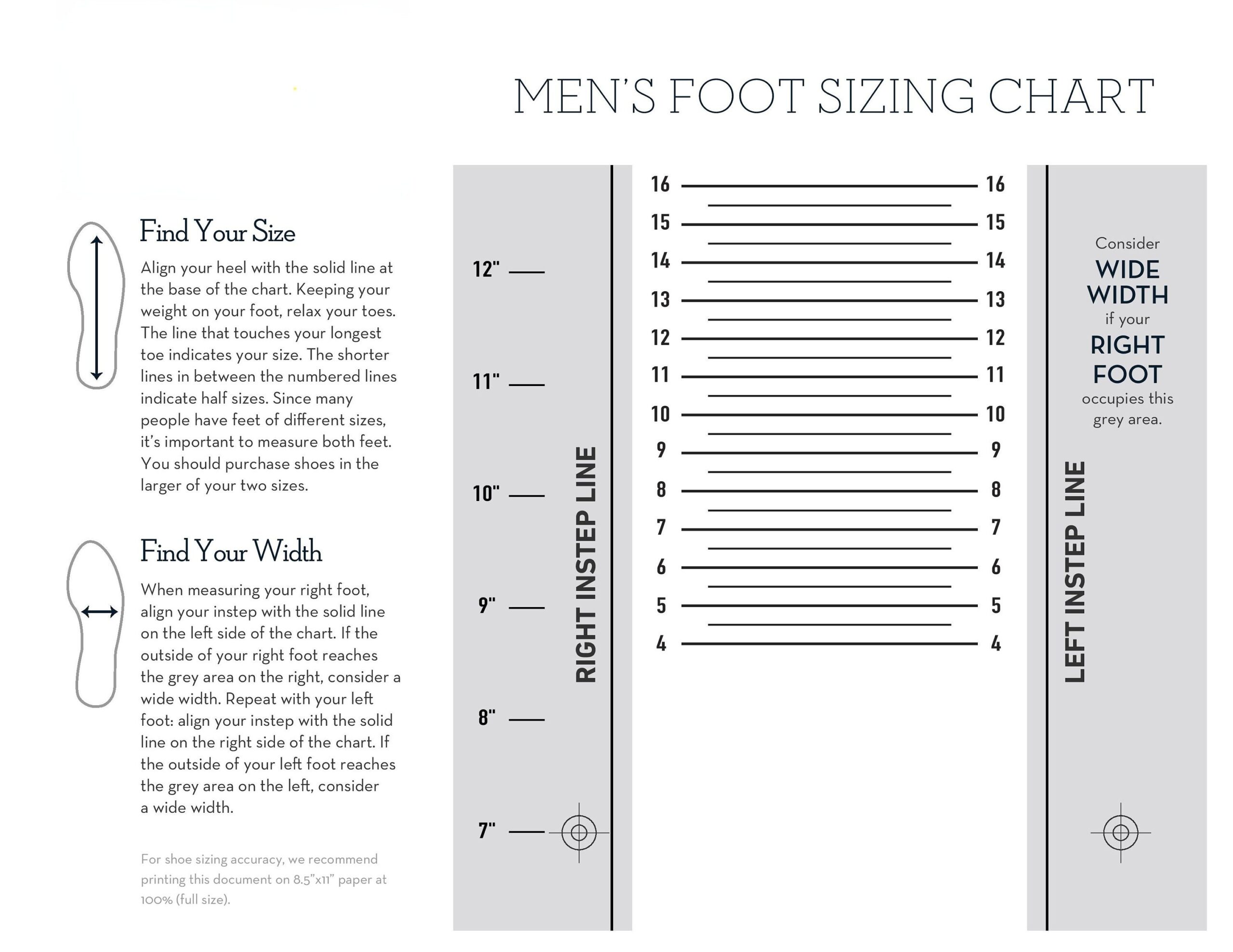 Foot Size Chart Women Men Kids Shoe Sizes digital Download Etsy Canada