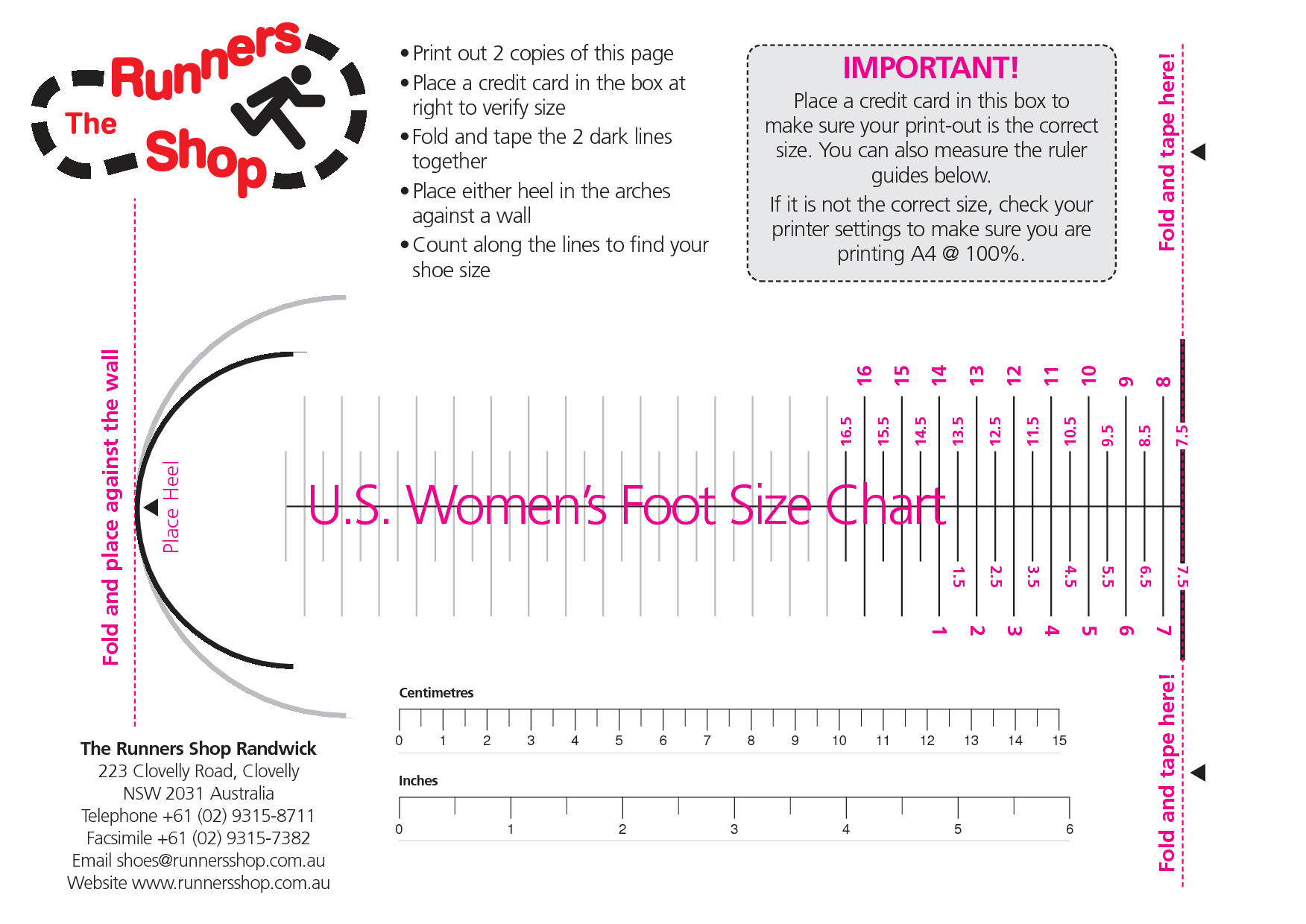 Foot Sizer Measuring Device Shoe Measurement Chart Printable Shoe Size Chart Guide