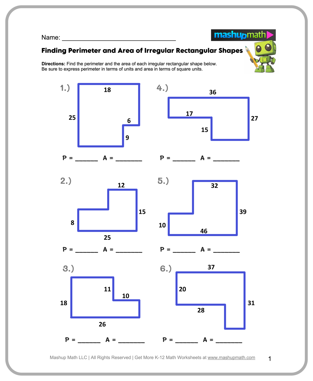 Free 6th Grade Math Worksheets Printable W Answers Mashup Math