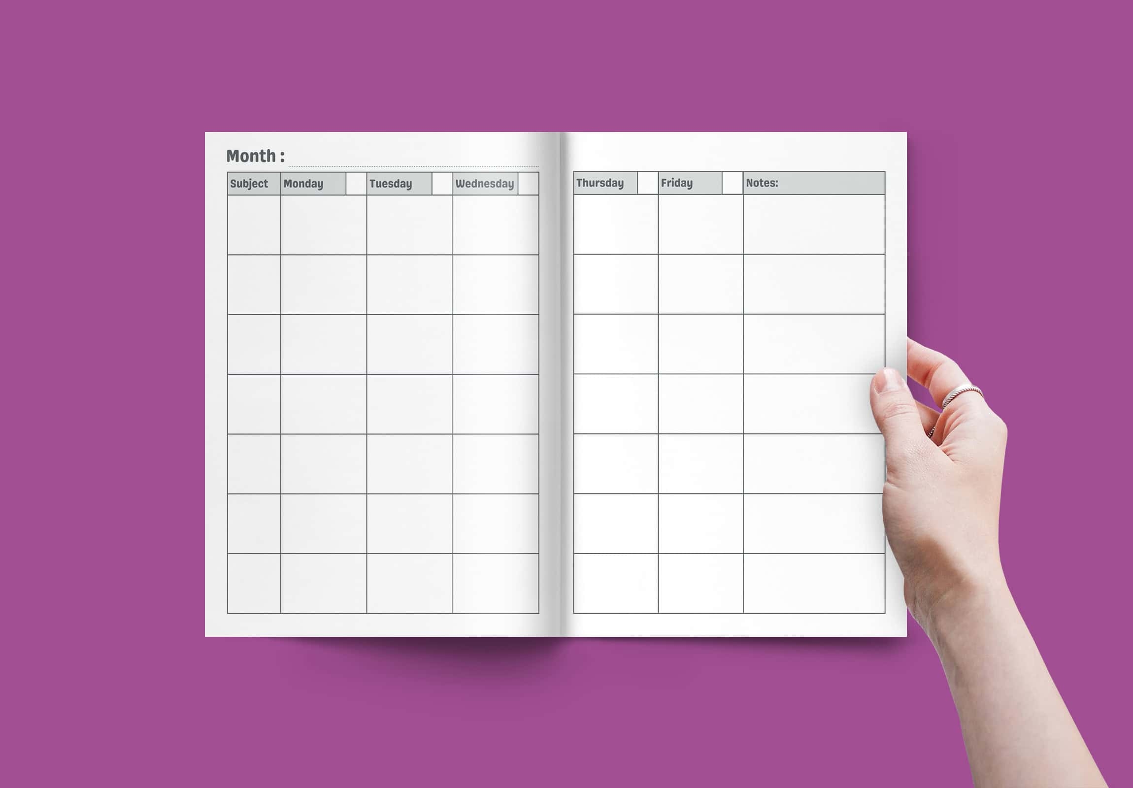 Free 7 Subject Teacher Lesson Plan Template