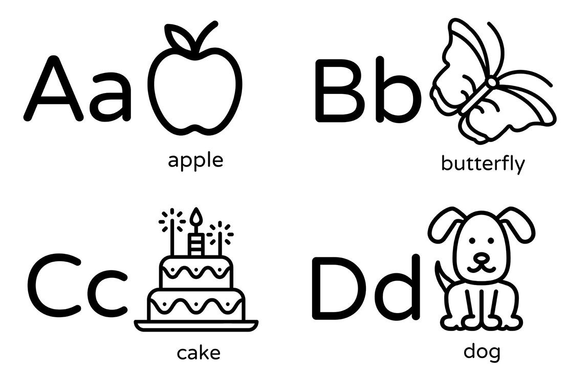 printable alphabet coloring pages