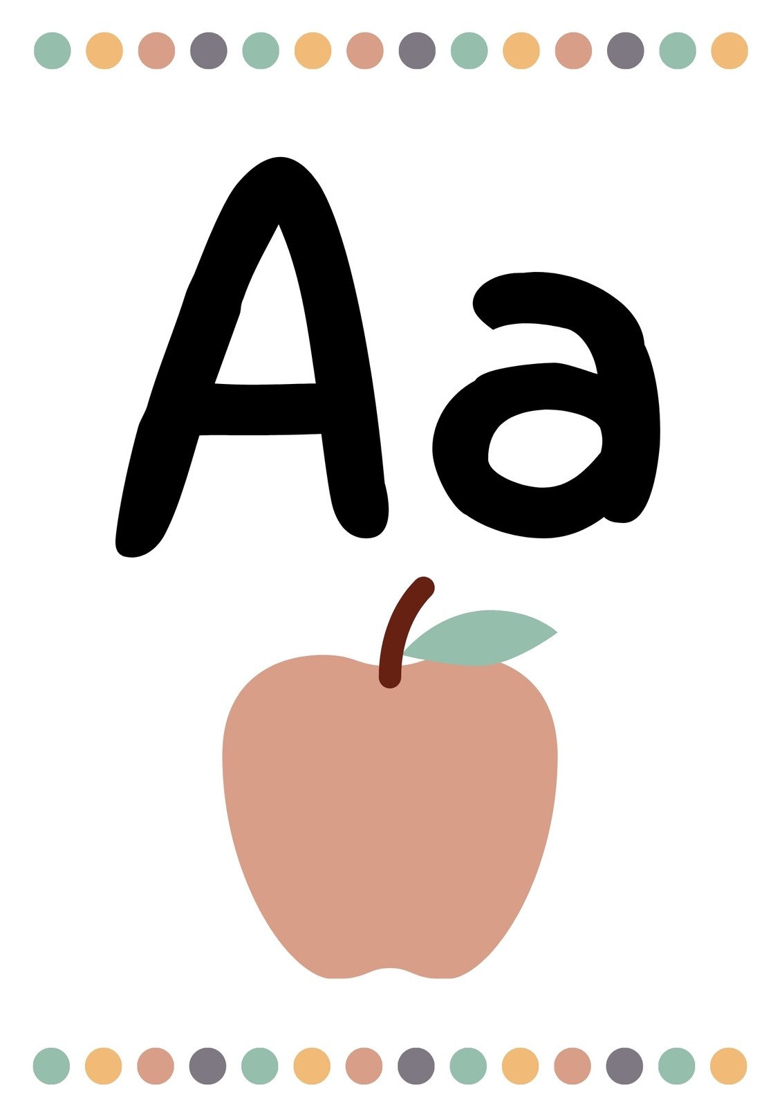 letter a template printable