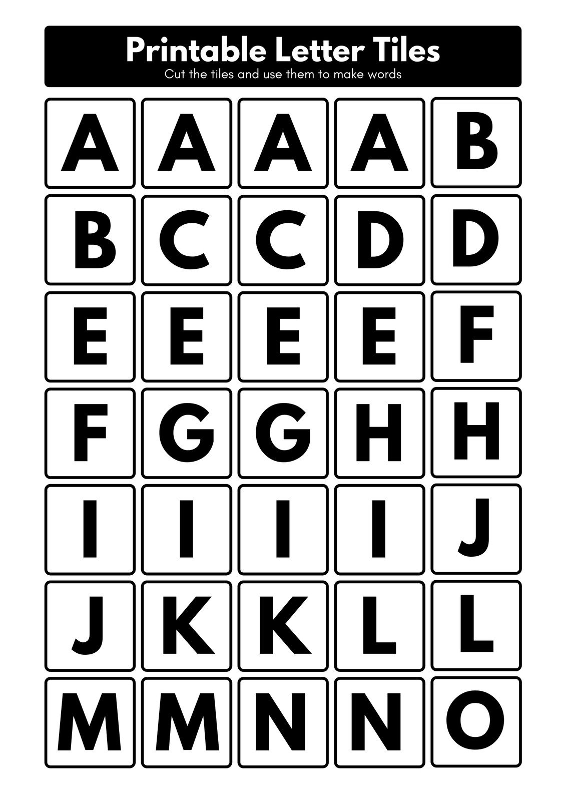 printable letter a template