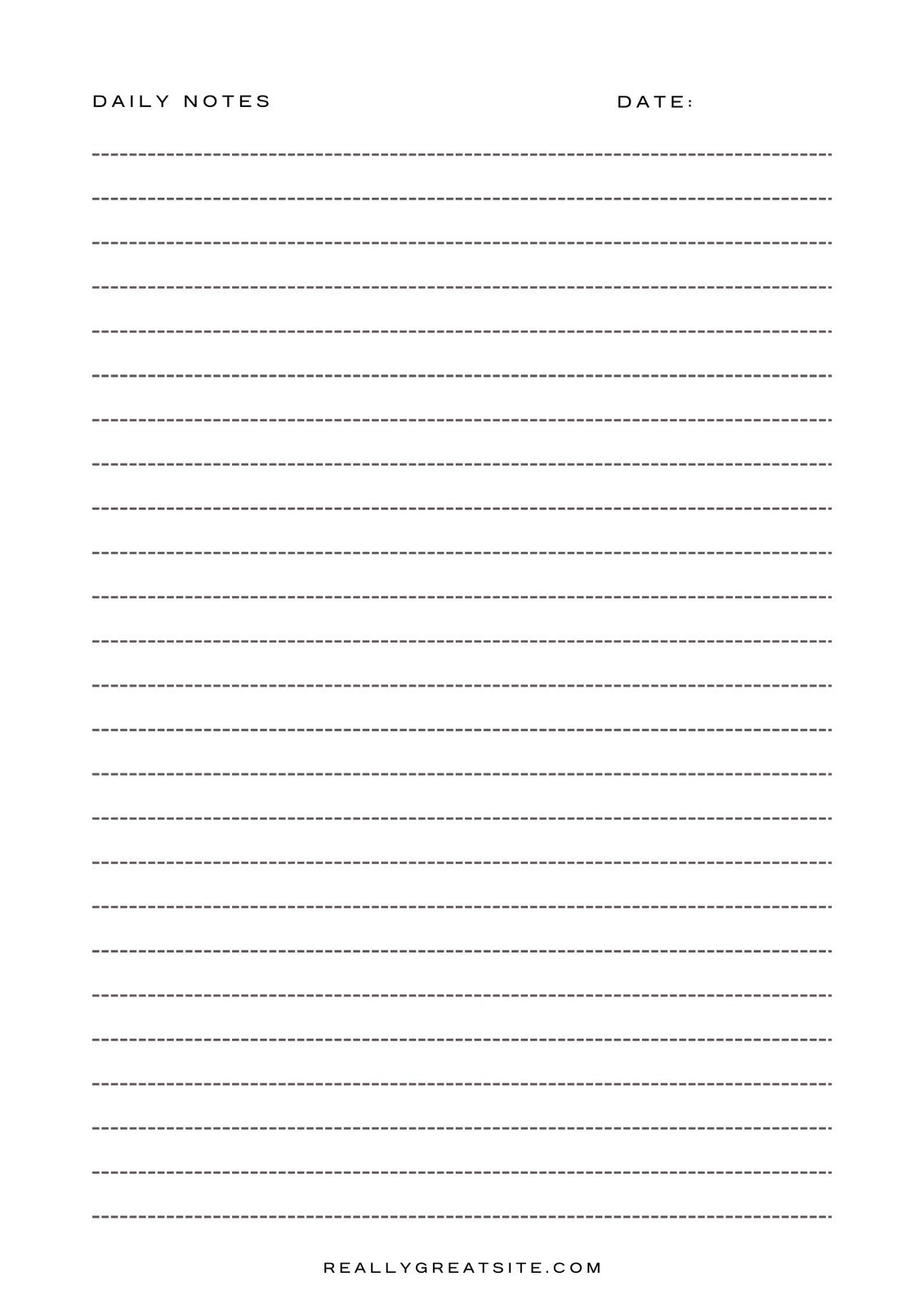 Free And Customizable Line Templates