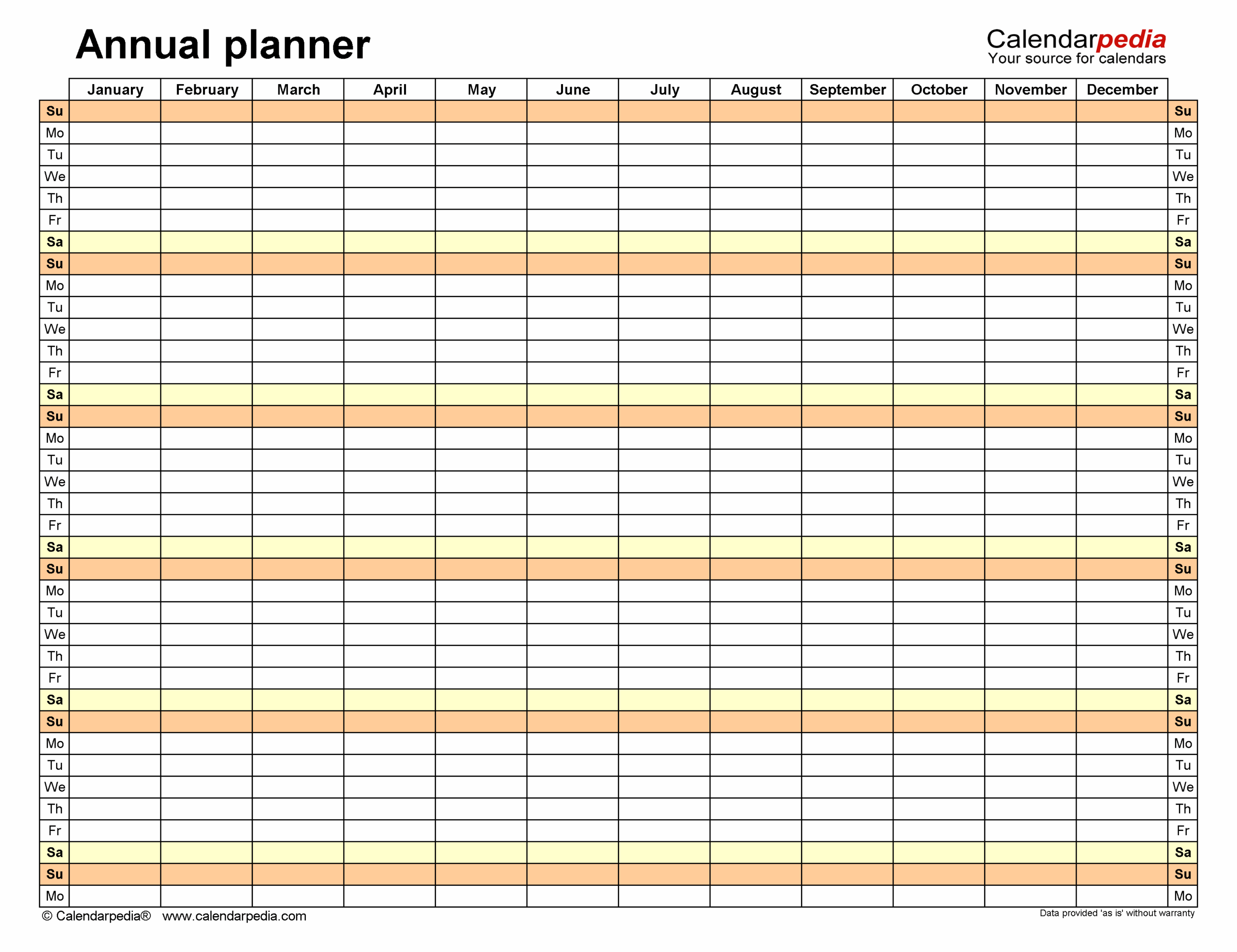 Free Annual Planners In PDF Format 36 Templates Free Annual Planners In PDF Format 36 Templates