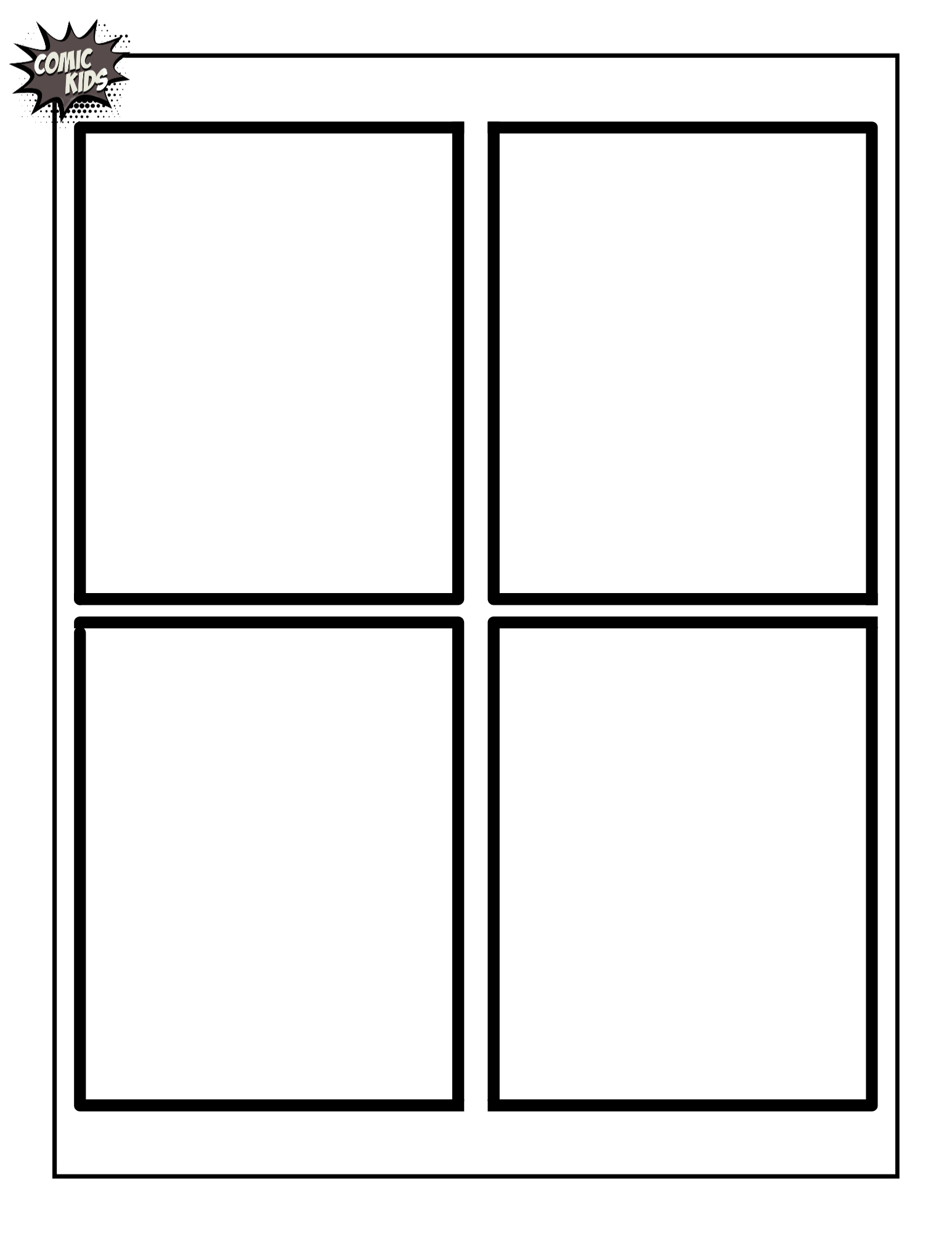 comic strip template printable