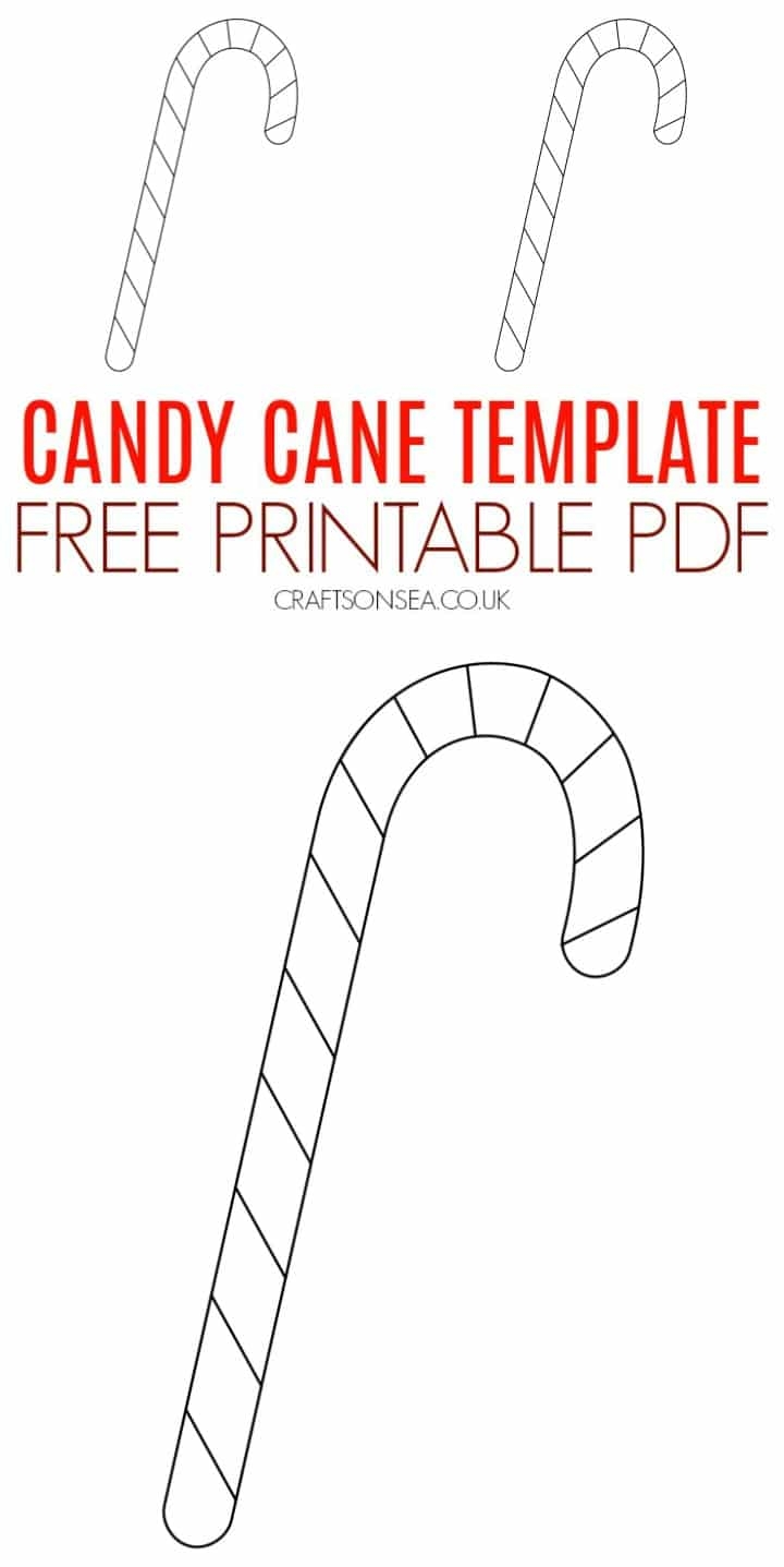 candy cane template printable
