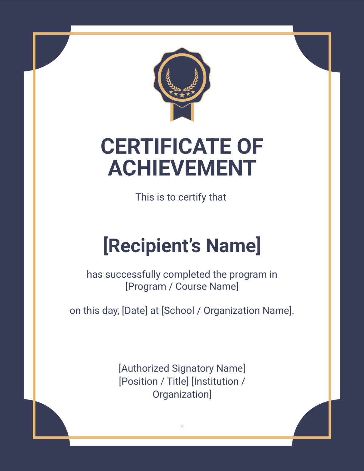 Free Certificate Templates Editable And Printable