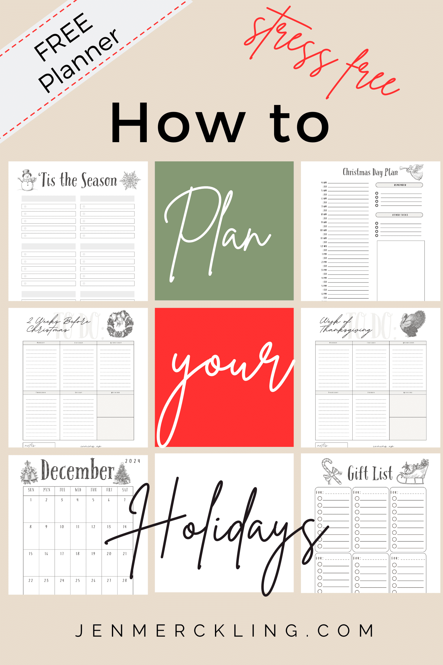 Free Christmas Planner Printables 5 Top Planning Tips Jen Merckling