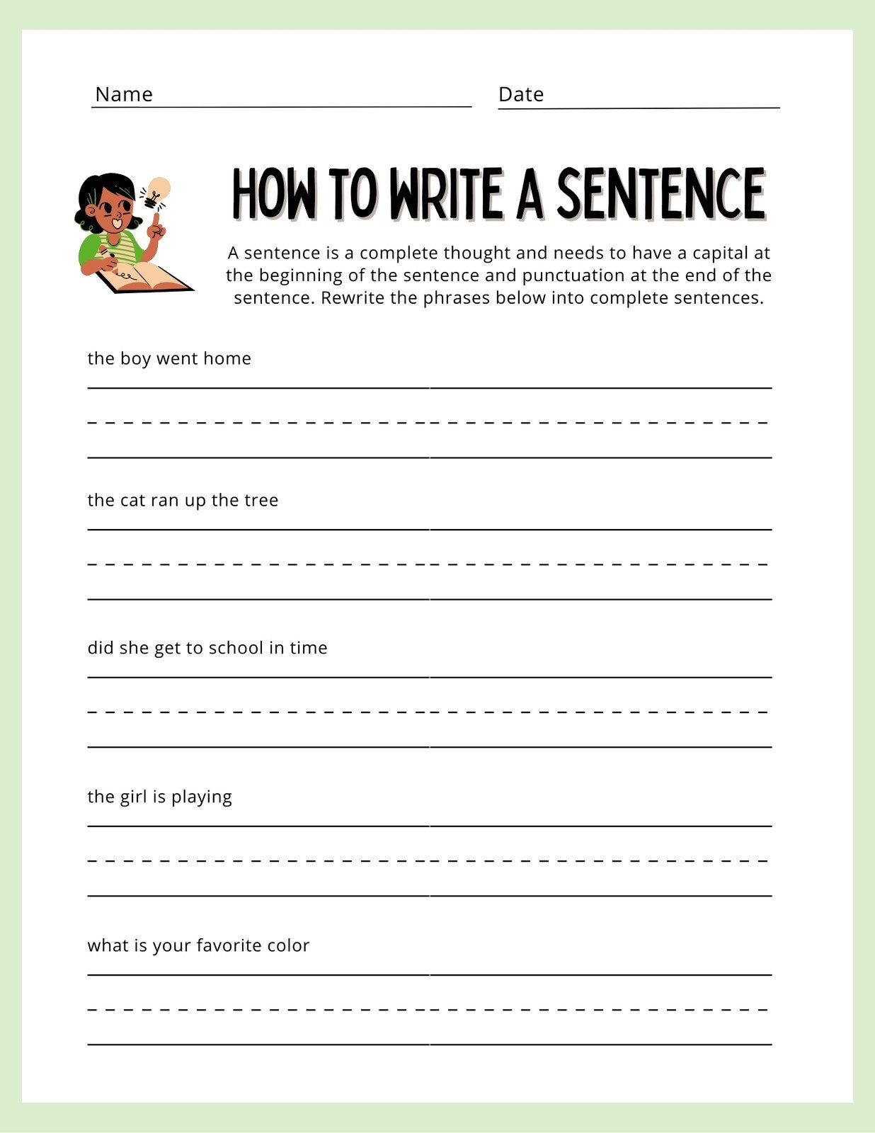 Free Custom 1st Grade Writing Worksheet Templates Canva Worksheets Library Free Custom 1st Grade Writing Worksheet Templates Canva Worksheets Library