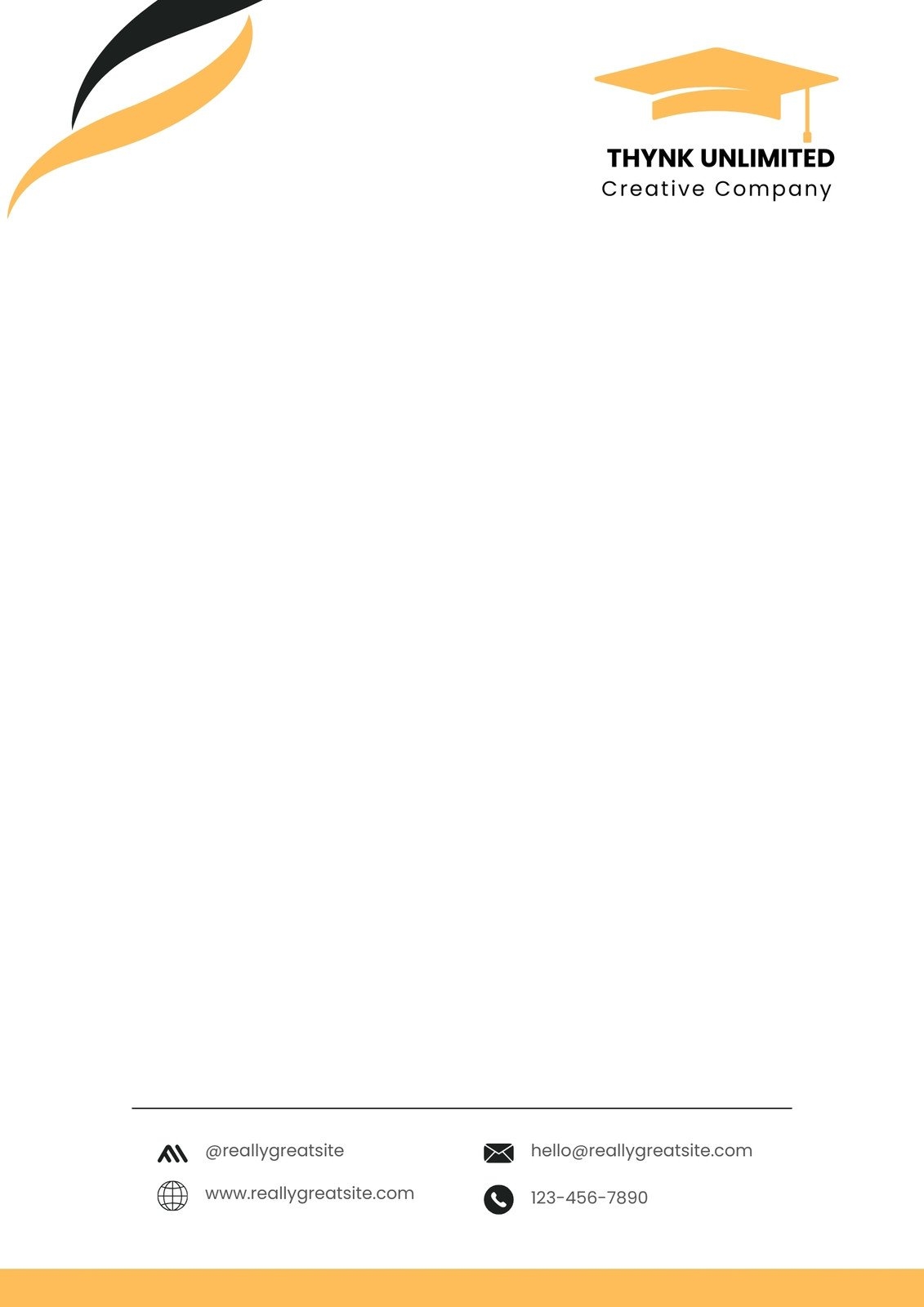 Free Custom Printable Creative Letterhead Templates Canva