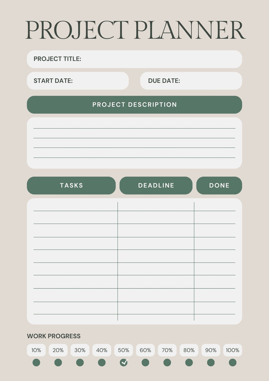 Free Custom Printable Project Schedule Planner Templates Canva