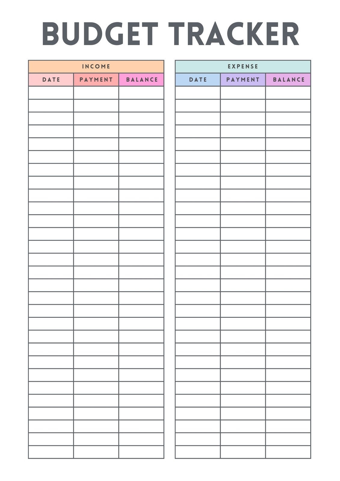 cute budget planner printable
