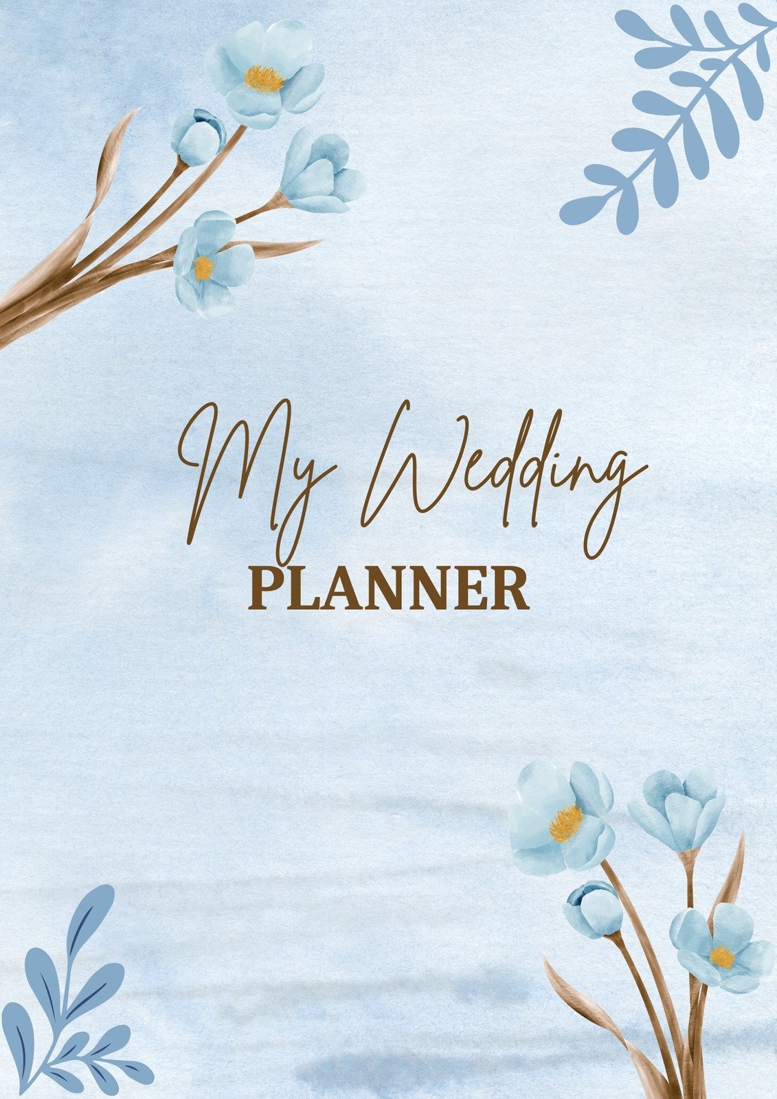 Free Customizable Wedding Planner Cover Templates Canva