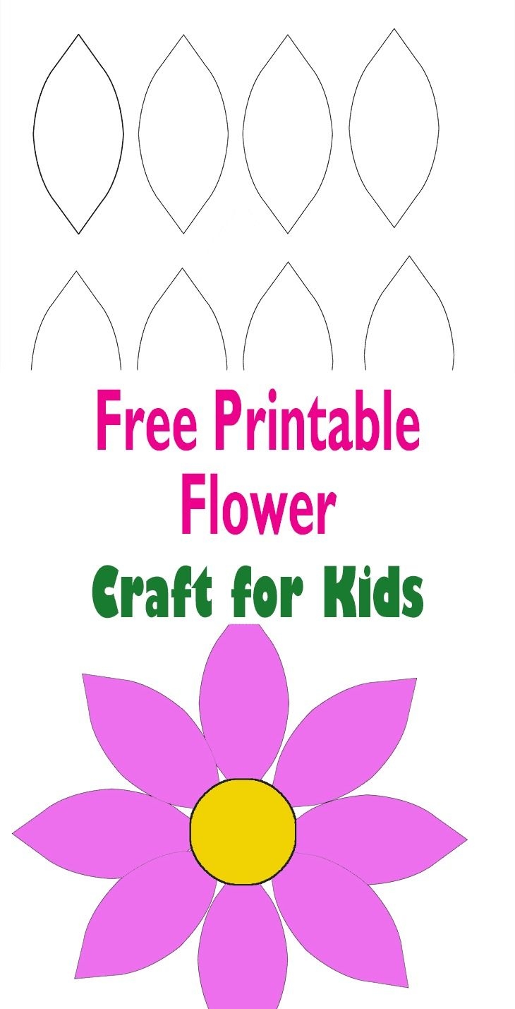 free flower printable template