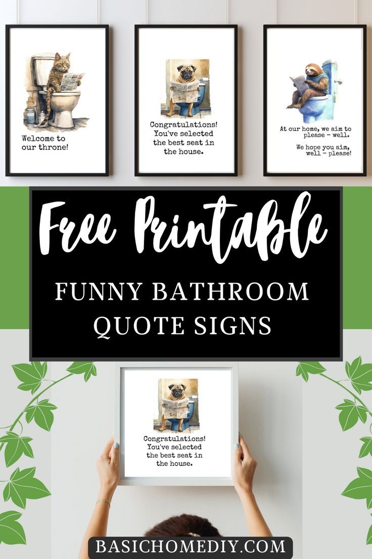 free printable wall art bathroom