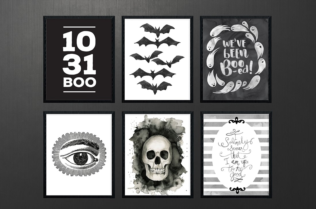 halloween wall art printable